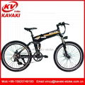 F/R disc brake Aluminum alloy electric mountain bicycle 26inch folding E-bicycle