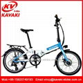 Newest fashion folding electric ebike 20inch F/R disc brake electric bicycle 5