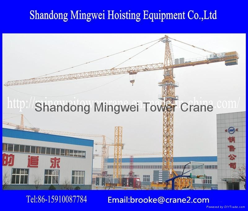 QTZ63 TC5610-6T  Hydraulic self-erecting Mingwei Tower Crane  4