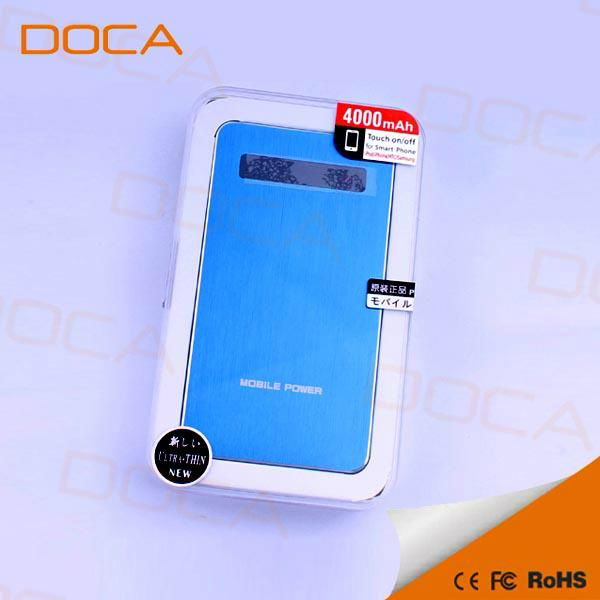 Universal powerbank 4000mah on sale Promotional metal finishing power bank 3