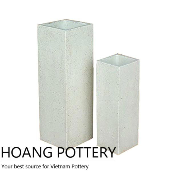 White Terrazzo Flower Pot