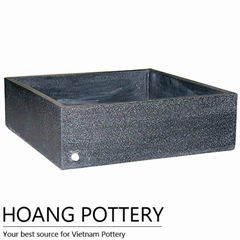 Square Shape Terrazzo Flower Pot