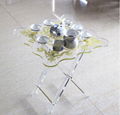 Factory price custom clear glass acrylic table coffee