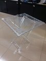 Transparent lucite mini modern acrylic small table 1