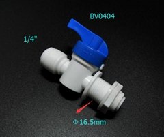 RO quick fittings 1/4" male thread ball valve inlet valve