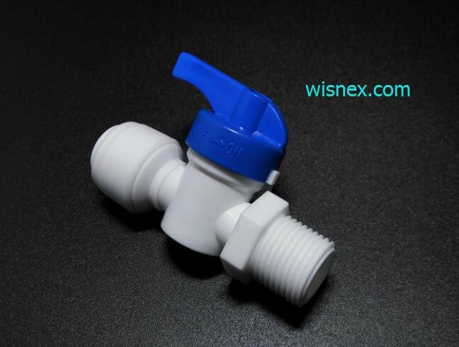 RO quick fittings 1/4" male thread ball valve inlet valve 2