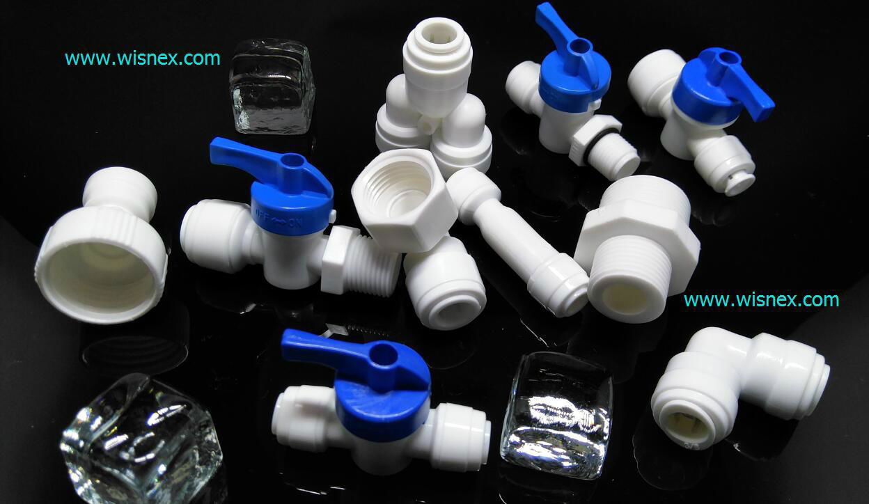 RO quick fittings 1/4" male thread ball valve inlet valve 3