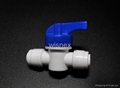 RO water filter 1/4 union ball valve hand valve push to connect fitting
