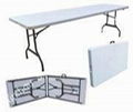 C240 Outdoor Blow-Molded Lightweight Rectangular Folding Seminar Table 1