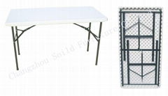C122 4'rectangular Resin HDPE Folding Table for Banquets