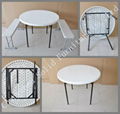 Y80 Outdoor Small Round HDPE Folding Table for Picnic