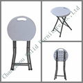 D30cm Easy-Handling Plastic Round Folding Stool 1