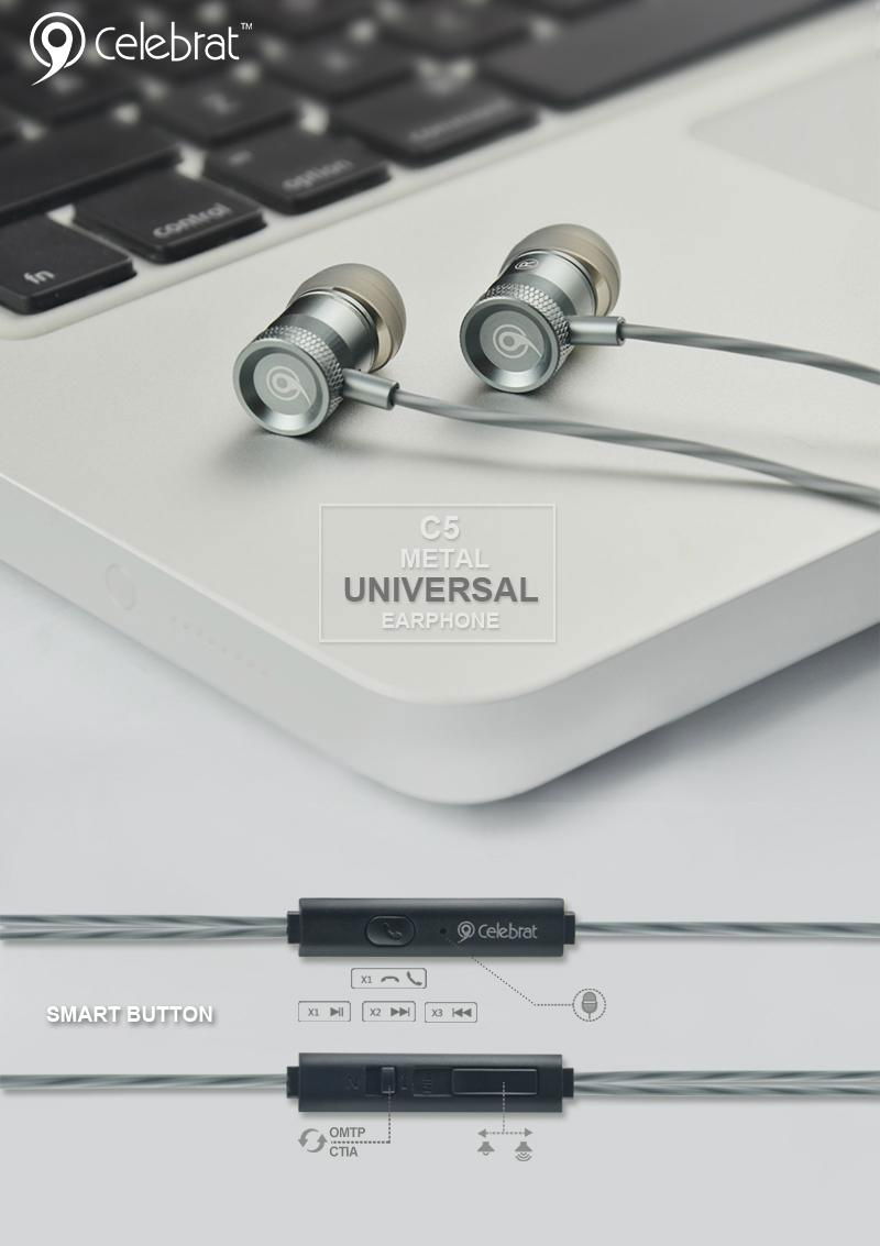 Univeral in ear  earphone C5 2