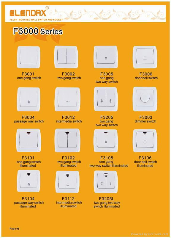 European Style Flush Mounted Wall Switch and Socket 2