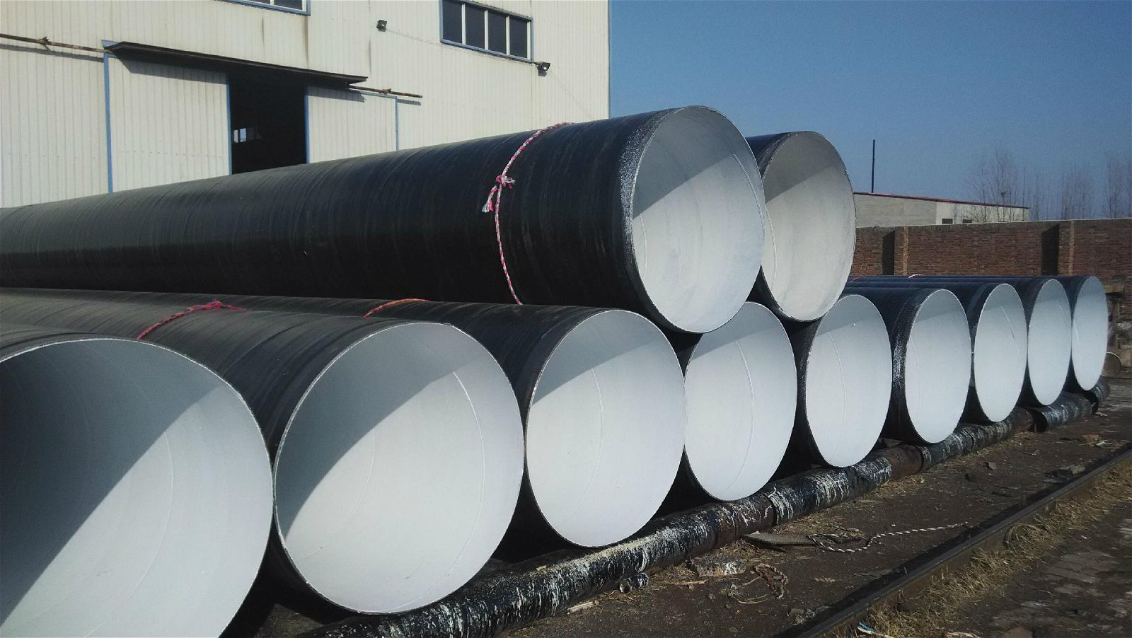 Export 3PE Interior Epoxy Coating LSAW Steel Pipe for Oil and Gas Delivery 2