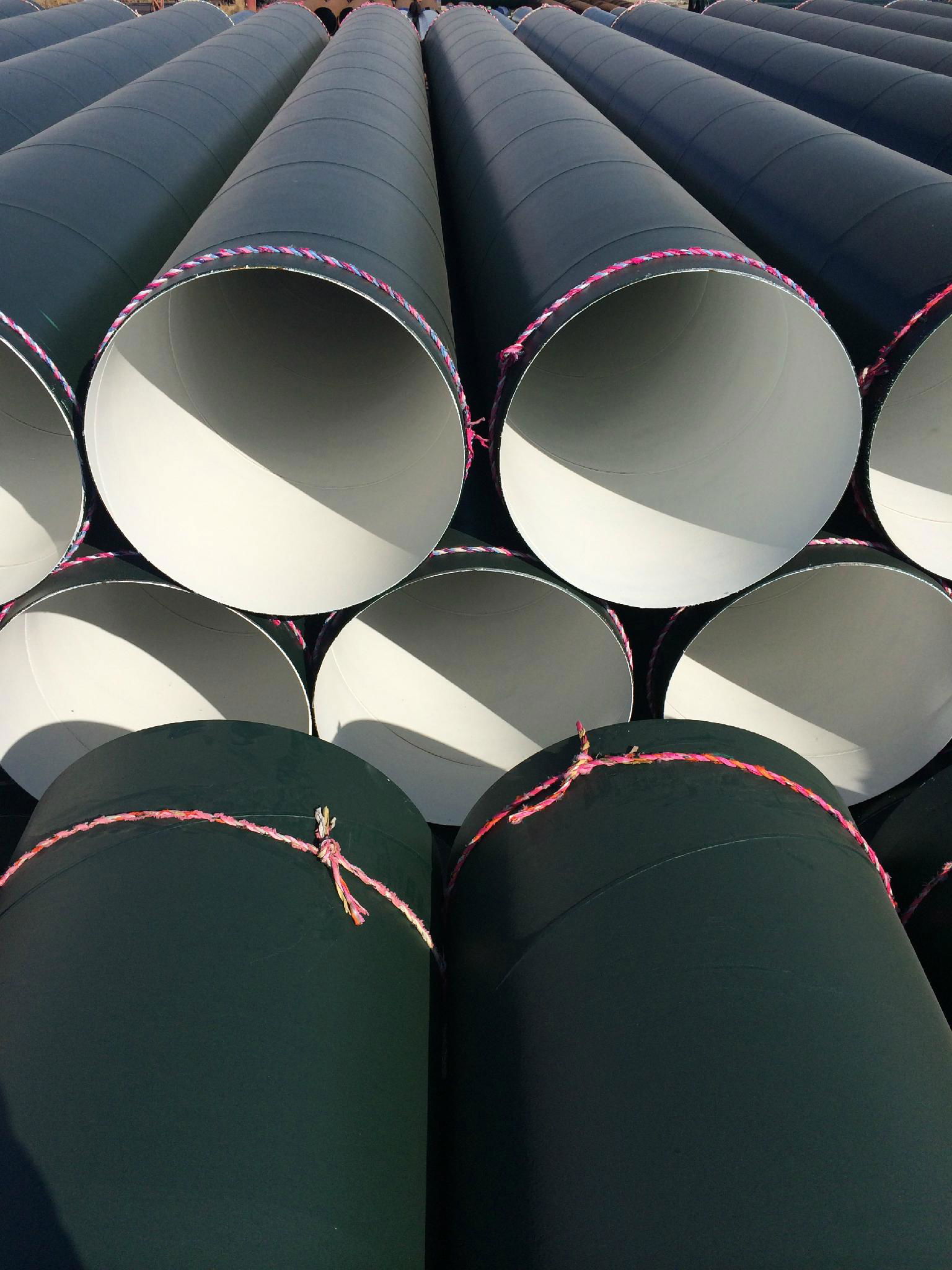 Export 3PE Interior Epoxy Coating LSAW Steel Pipe for Oil and Gas Delivery 5