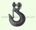 CLEVIS SLIP HOOK WITH LATCH Self Colored Or Zinc Plated 1