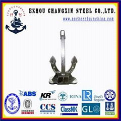 Marine stockless Type M spek anchor