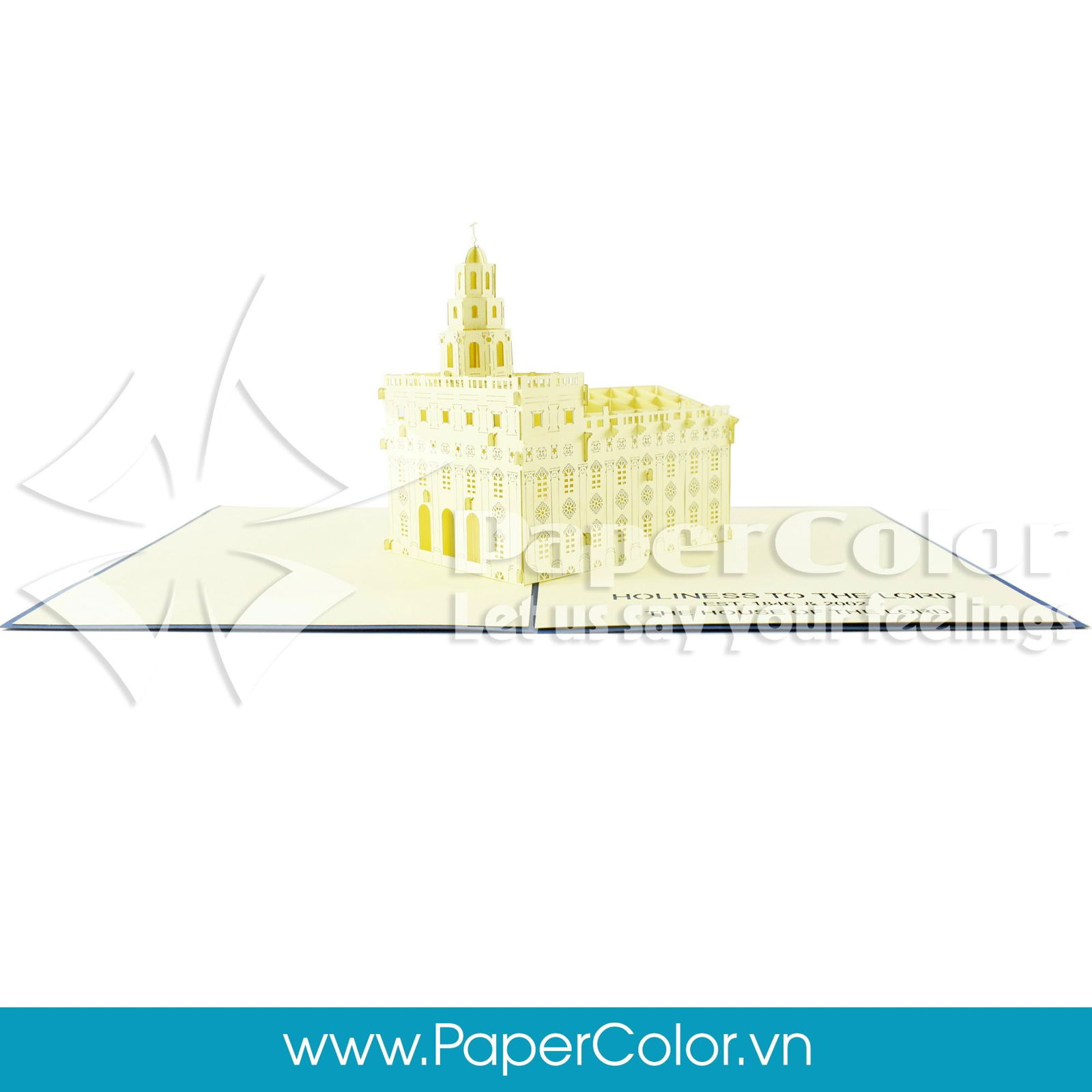 Nauvoo Temple 3D Pop up card, The House of Lord 3D Popup card, Greeting card 2
