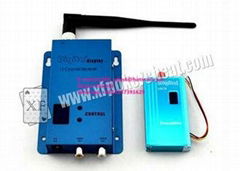 Blue Aluminum Gambling Accessory 4 Channel Wireless Receiver 1.2 Ghz