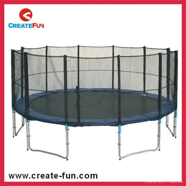 CreateFun hot selling best brands premium 15ft trampoline with outside