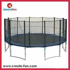 CreateFun hot selling best brands premium 15ft trampoline with outside safety ne