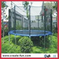 CreateFun hot selling best brands premium 15ft trampoline with outside safety ne 2