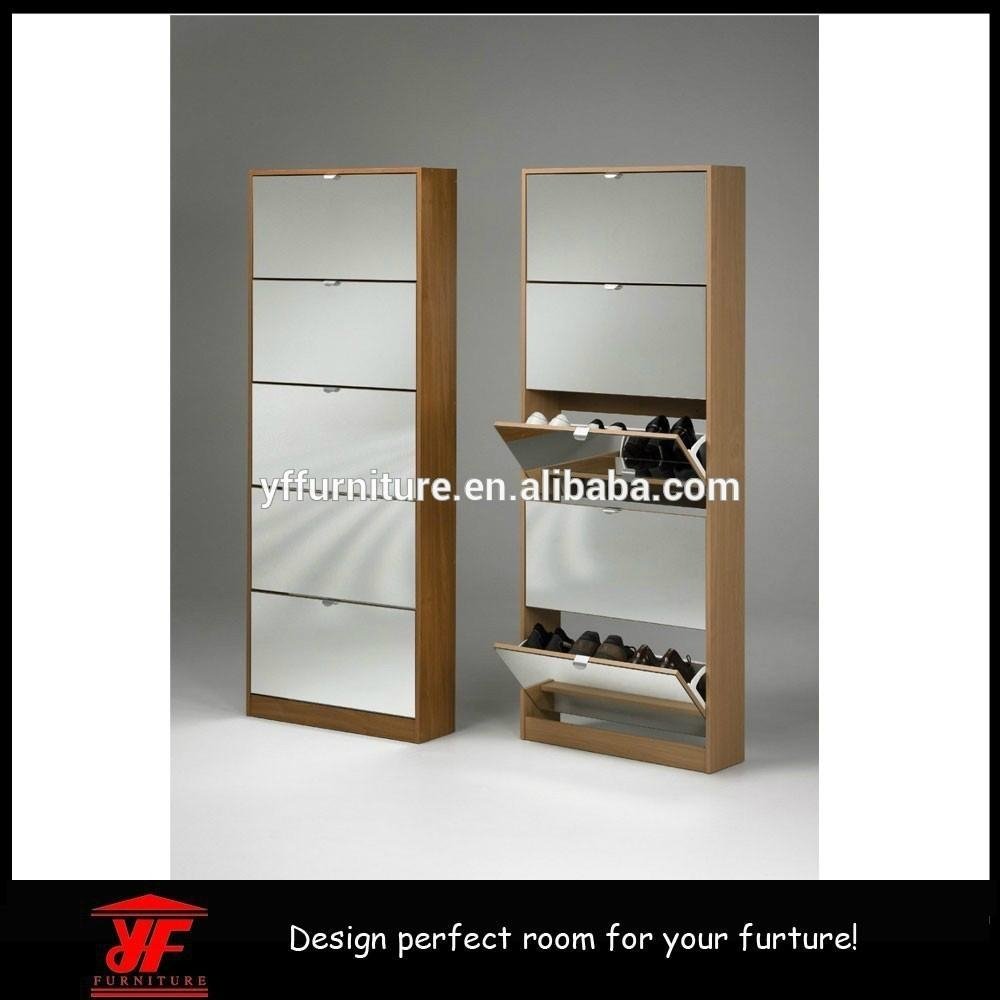 Large Morden Wooden Shoe Cabinet with Mirror 