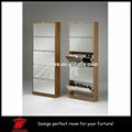 Large Morden Wooden Shoe Cabinet with Mirror  1