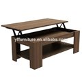 Wooden Home Furniture Height Adjust Morden Wood Lift Top Coffee Table