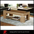 Wooden Home Furniture Height Adjust Morden Wood Lift Top Coffee Table 3