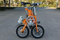 14inch portable mini folding smart e-bike with LCD display