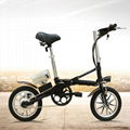 36V/ 8.8AH 14'' electric bicycle one second folding 3