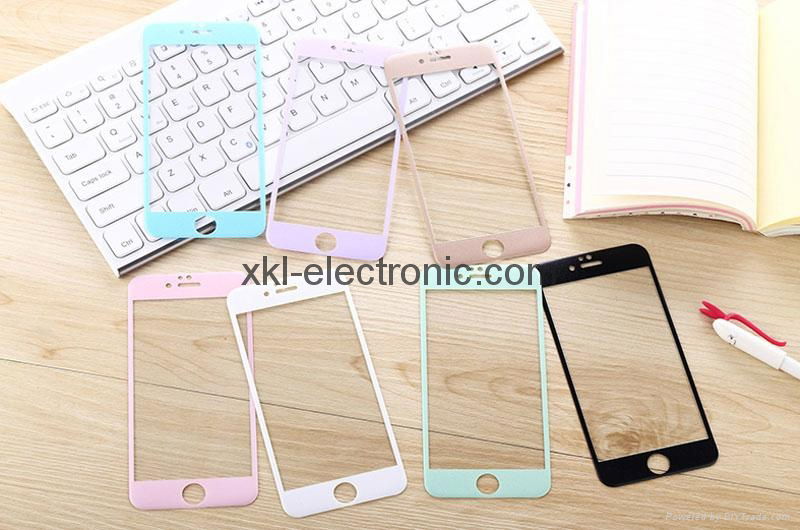 2016 new arrived Colorful Toughened grass membrane mobile phones accessories  3