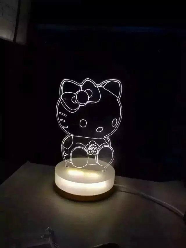 創意3D臺燈 LED小夜燈禮品燈裝飾燈聖誕老人燈床頭燈 2