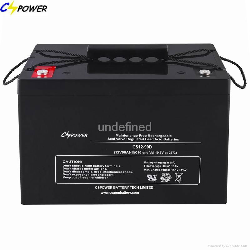 Excellent Quality 12V90ah AGM Battery for Solar Use