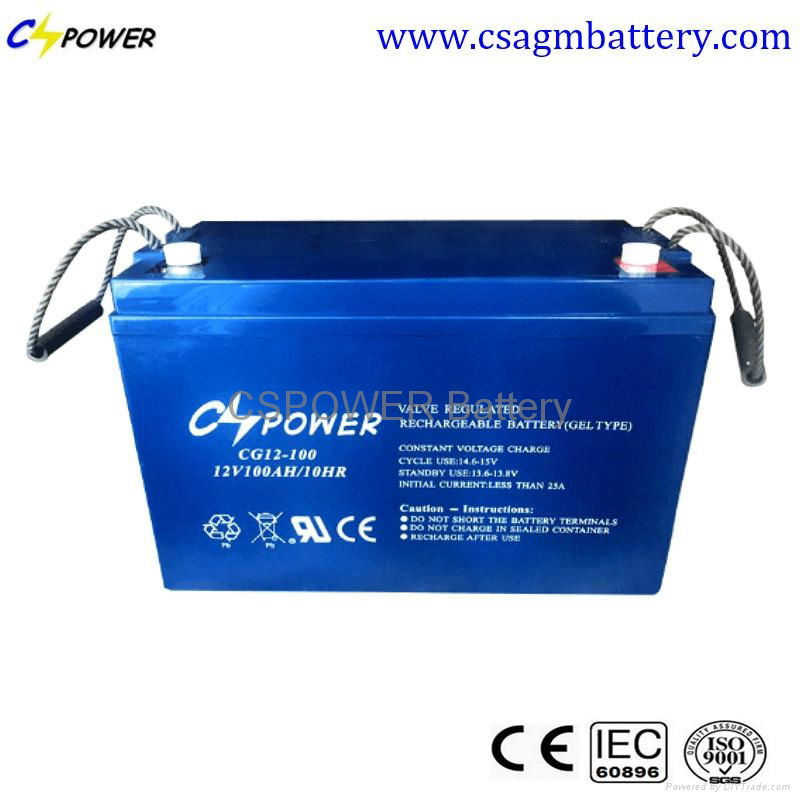 12V100Ah VRLA deep cycle solar battery 4