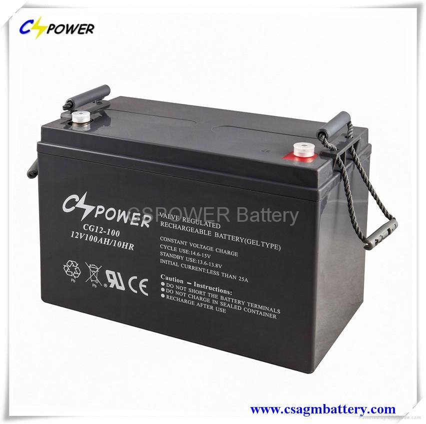 12V100Ah VRLA deep cycle solar battery 5