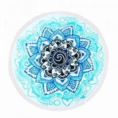 Lotus round towels