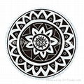 black cheap round towel