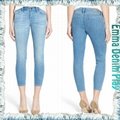 2016 Top High Waisted Classical Design Girls Capri Denim Skinny Stretch Jeans 4
