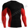 Wholesale Custom sublimated lycra long sleeve bjj rash guards 2