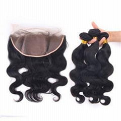 Human Hair Silk Base Frontal Closure