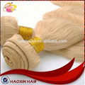 Natural Hair Extensions Blonde Weft Wavy