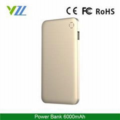 High Quality Dual Usb Power Bank 6000mah Wholesale Smart Power Bank 6000mah