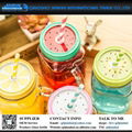 400ml Glass Mason jars With Colored Lids from China 2