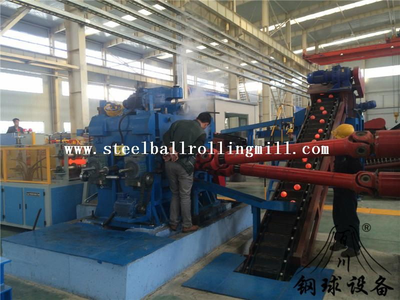 Hot rolled steel ball machine