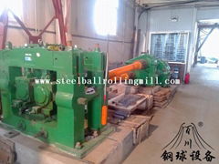 Hot rolled steel ball rolling machine