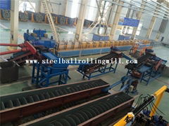 Hot rolled steel ball line