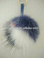 faux fur pom poms fur ball keychain for bag charm 1